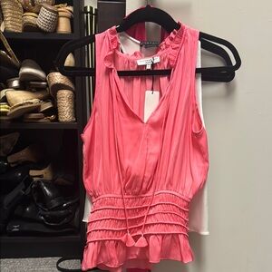 Alice + Olivia Pink Sleeveless Top